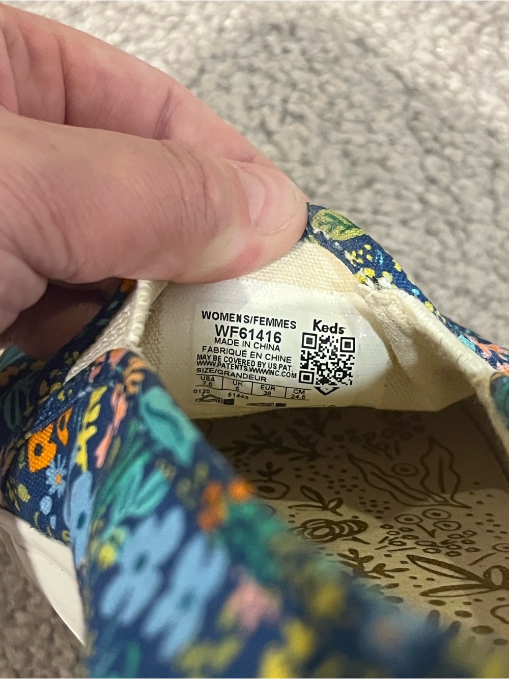 Keds x Rifle Paper Co Double Decker Floral Canvas Slip-on Shoes - Picture 8 of 11